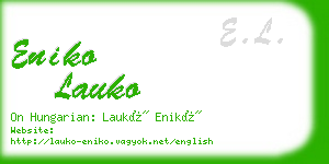 eniko lauko business card